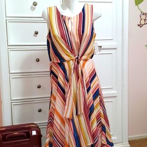 Multi colored Shark bite dress